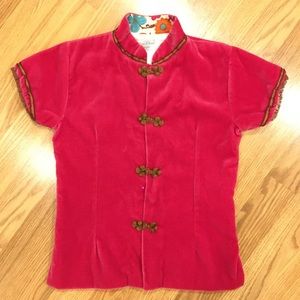 Velvet Papo d’Anjo Fushia‎ Jacket girls sz 8